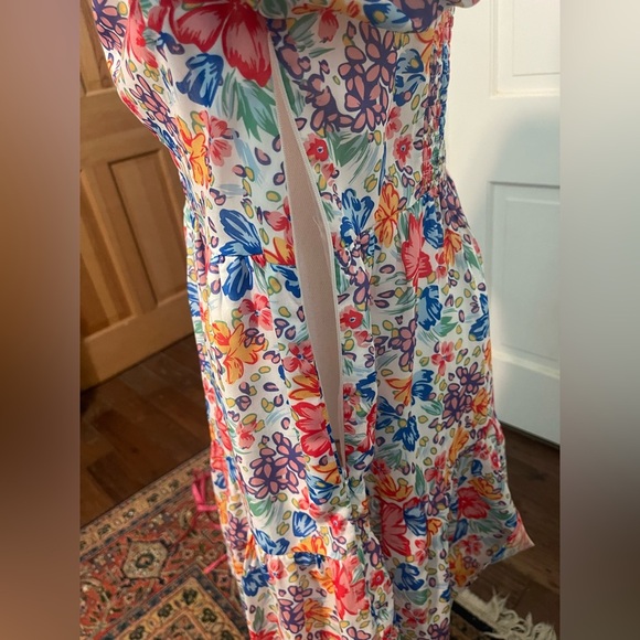 NWOT AQUA Floral Puff Sleeve Dress – Size XL, Bloomingdale’s Exclusive - Picture 4 of 7